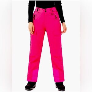NWOT! Bright Pink Wulful Brand Waterproof Ski Snow Pants (L)